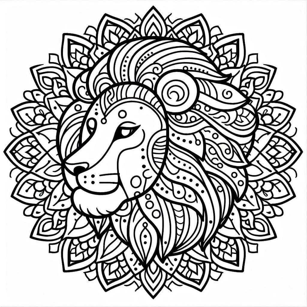 Mandalas Lion 29